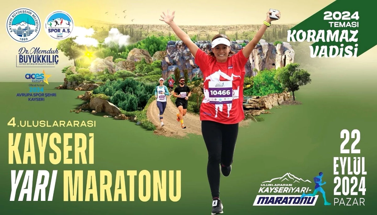 Kayseri Büyükşehir Belediyesi 4. Uluslararası Kayseri Yarı Maratonu’nu Düzenliyor